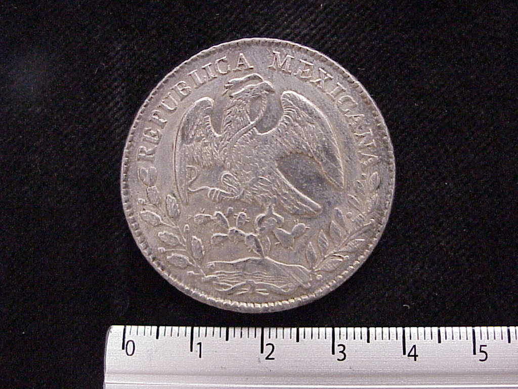 8 Plata 1879 . Inventario Banxico 9426 (anverso)