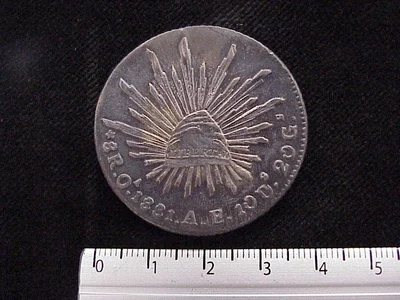 8 Reales Resplandor Oaxaca 1881