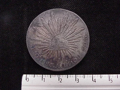 8 Plata 1884 . Inventario Banxico 9444 (reverso)