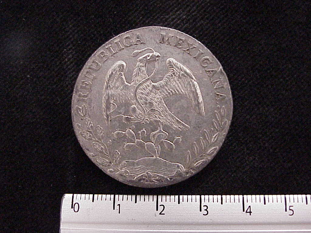 8 Plata 1887 . Inventario Banxico 9453 (anverso)