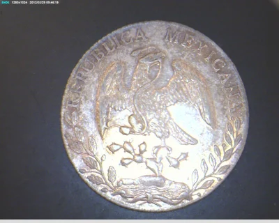 8 Plata 1888 . Inventario Banxico 9456 (anverso)