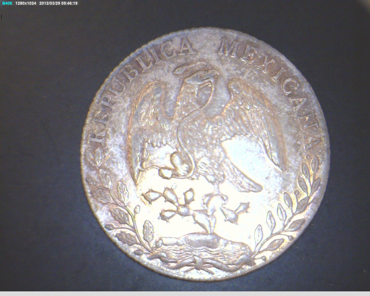 8 Plata 1888 . Inventario Banxico 9456 (anverso)