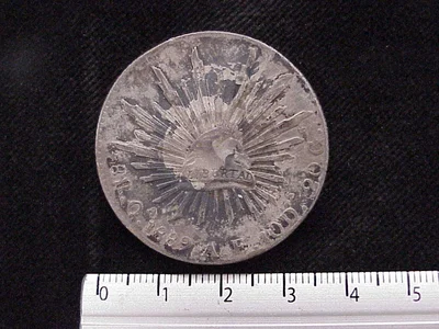 8 Plata 1889 . Inventario Banxico 9461 (reverso)