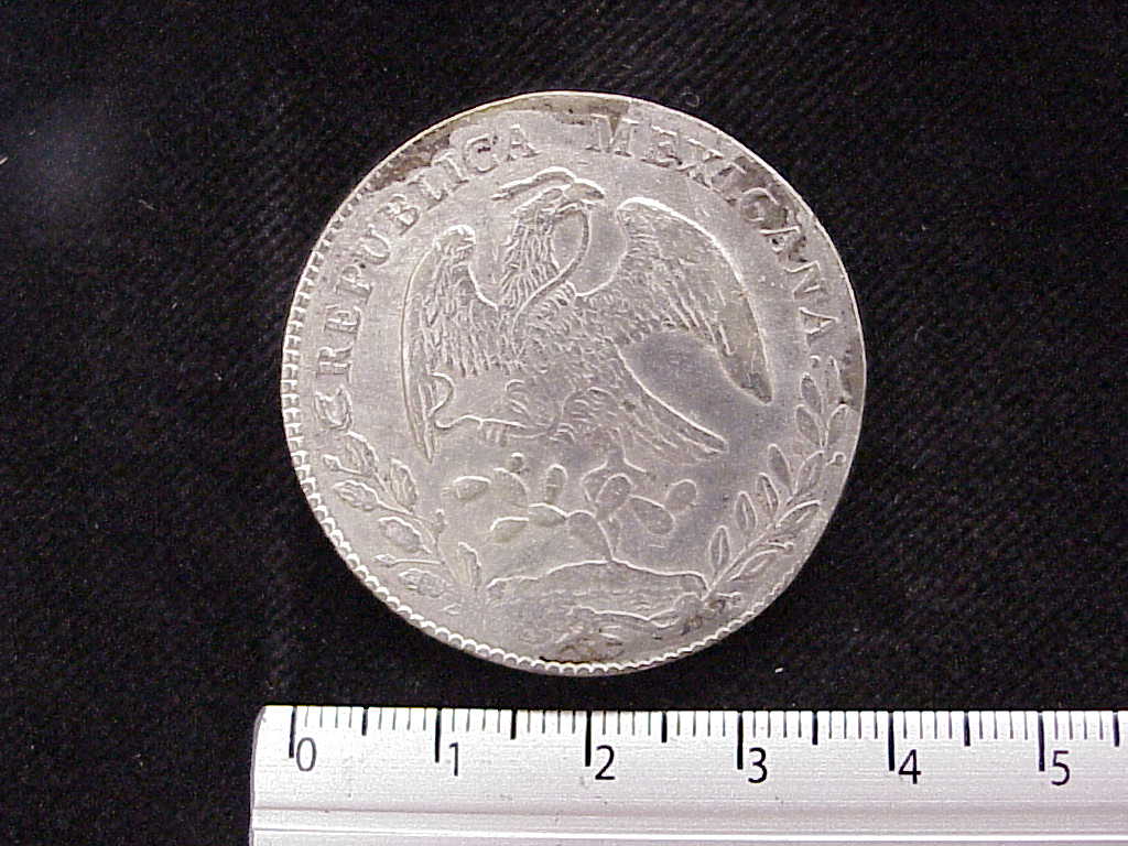 8 Plata 1878 . Inventario Banxico 9640 (anverso)