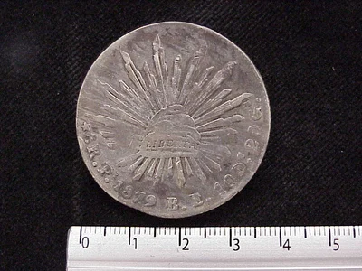 8 Plata 1879 . Inventario Banxico 9643 (reverso)