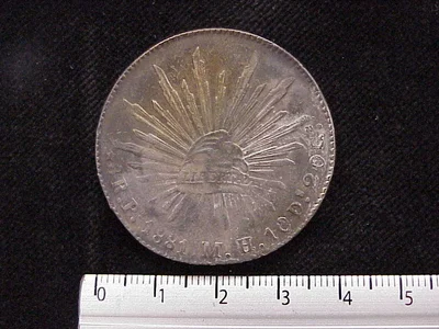 8 Reales Resplandor San Luis Potosí 1881