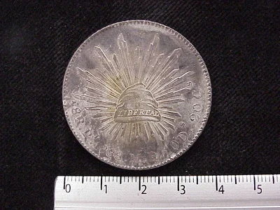 8 Plata 1888 . Inventario Banxico 9686 (reverso)