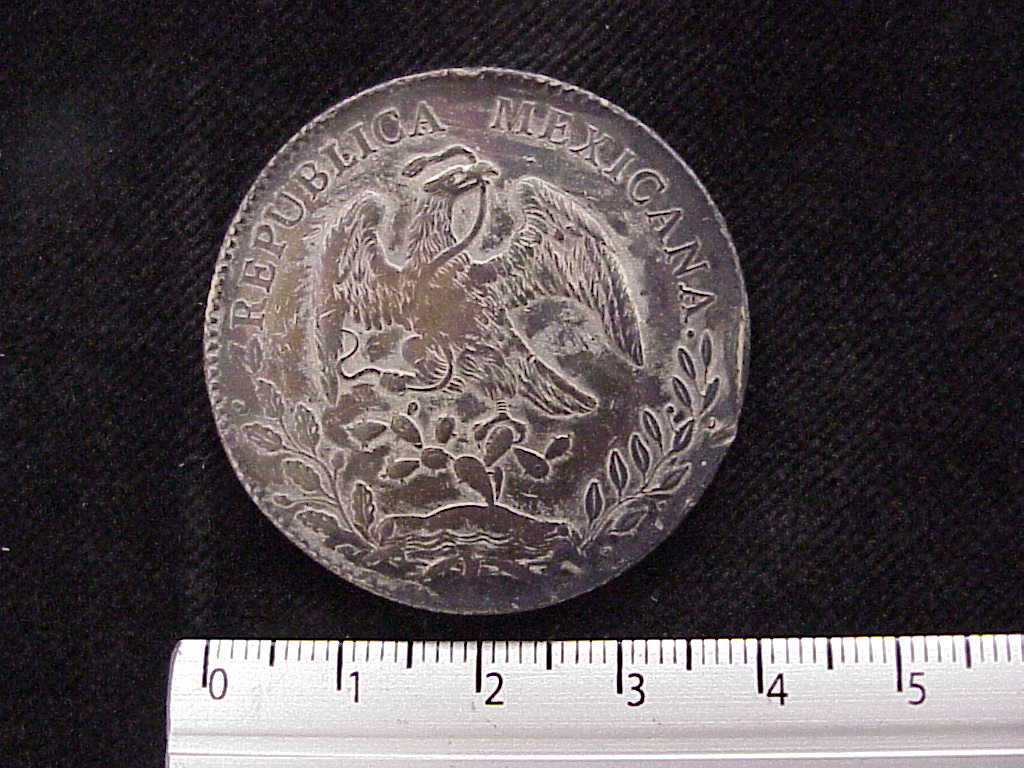 8 Plata 1891 . Inventario Banxico 9695 (anverso)