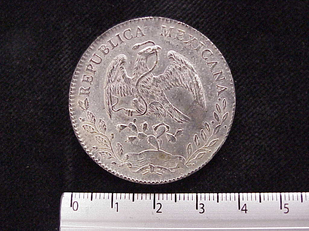 8 Plata 1893 . Inventario Banxico 9701 (anverso)