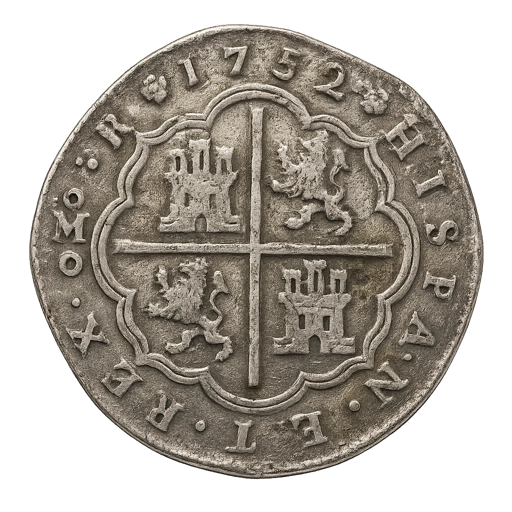8 Reales Coloniales: macuquina, columnario y el Spanish Dollar mexicano